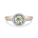 Кольцо из желтого золота с бриллиантами