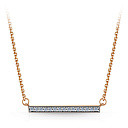 Колье из красного золота с фианитом