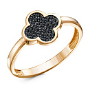 Кольцо из серебра с фианитами