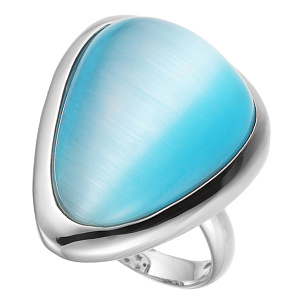 Кольцо из серебра с стеклом