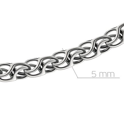 Цепь ручной работы из серебра