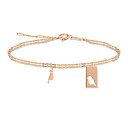 Браслет декоративный из красного золота