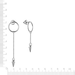 Серьги Пусеты из серебра