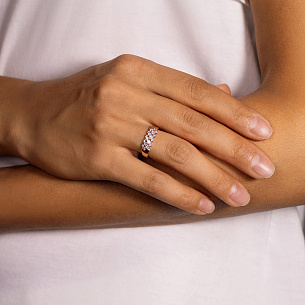 Кольцо из красного золота