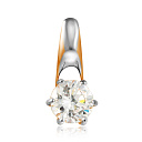 Подвеска из красного золота с фианитом