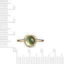 Кольцо из желтого золота с бриллиантами