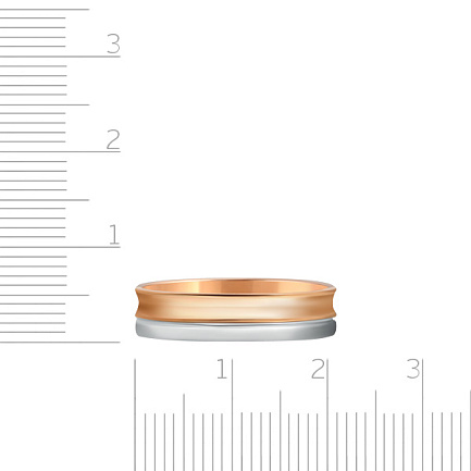 Кольцо обручальное с алмазной гранью