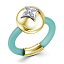 Кольцо из желтого золота с бриллиантами