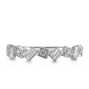 Кольцо из белого золота с бриллиантами