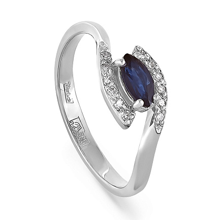 Кольцо из белого золота