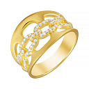 Кольцо из серебра с фианитом