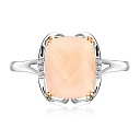 Кольцо из белого золота с бриллиантами