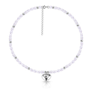 Колье из серебра с жемчугом