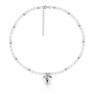 Колье из серебра с жемчугом