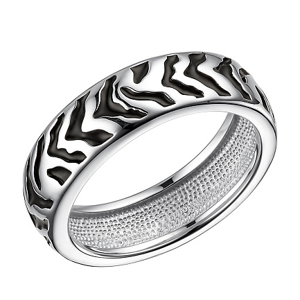 Кольцо из серебра с эмалью