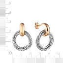 Серьги из серебра с позолотой