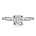 Кольцо из белого золота с бриллиантами