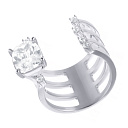 Кольцо из серебра с фианитом