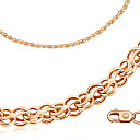 Браслет ручной работы из красного золота, плетение чайка