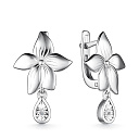 Серьги из серебра с бриллиантами