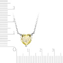 Колье из серебра с фианитом