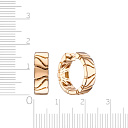 Серьги Конго из серебра с золочением