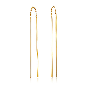 Продевки из желтого золота, плетение якорное