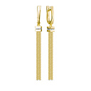 Серьги из желтого золота с бриллиантами