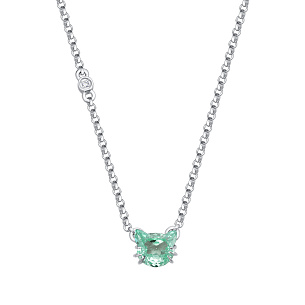 Колье из серебра с фианитами