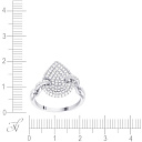 Кольцо из белого золота с бриллиантами