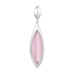 Подвеска из серебра с стеклом