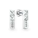 Серьги из белого золота с бриллиантами