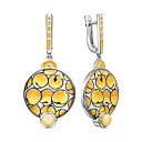 Серьги с английским замком из серебра