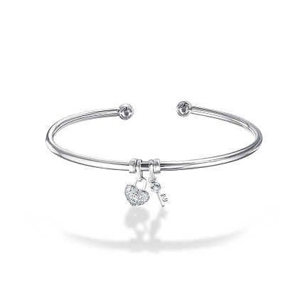 Браслет из белого золота с бриллиантами