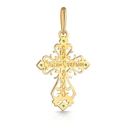 Крест из желтого золота
