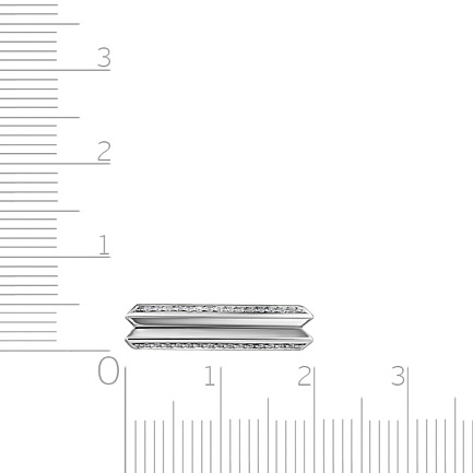 Кольцо из белого золота с бриллиантами