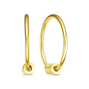 Серьги с английским замком из серебра