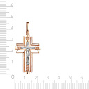 Крест из комбинированного золота
