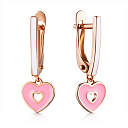 Серьги детские из серебра с позолотой