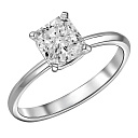 Кольцо из белого золота с бриллиантом