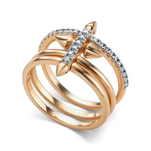 Кольцо из красного золота