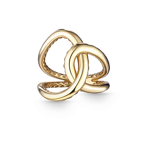 Кольцо из серебра с позолотой