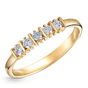 Кольцо из желтого золота с бриллиантами