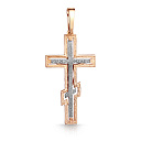 Крест из комбинированного золота