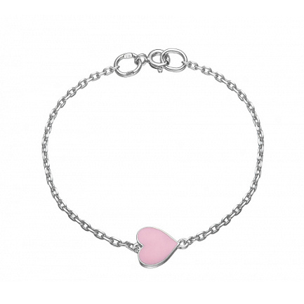 Браслет декоративный из серебра с эмалью