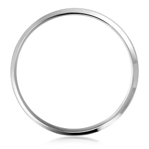 Кольцо обручальное из белого золота