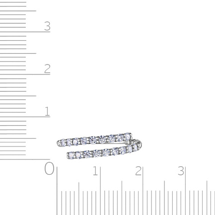Кольцо из серебра с фианитом