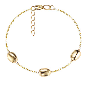 Браслет декоративный из желтого золота