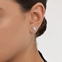 Серьги из белого золота с бриллиантами