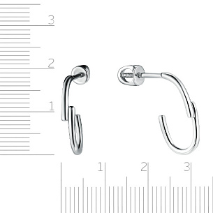 Пусеты из серебра